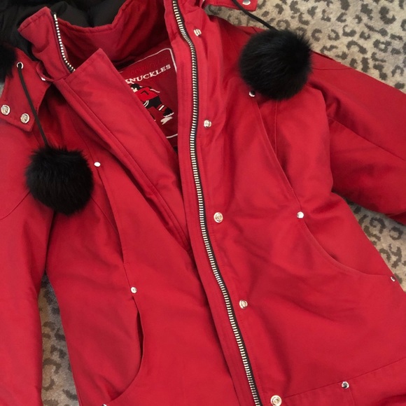 MOOSE KNUCKLE DEEP RED STIRLING PARKA (used twice) - Picture 7 of 8